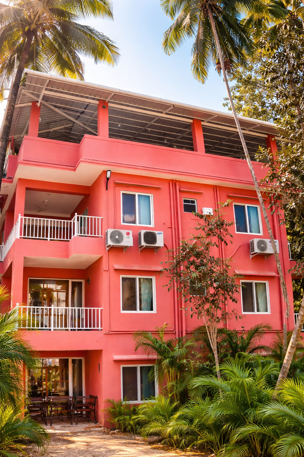 Tall cottage exterior