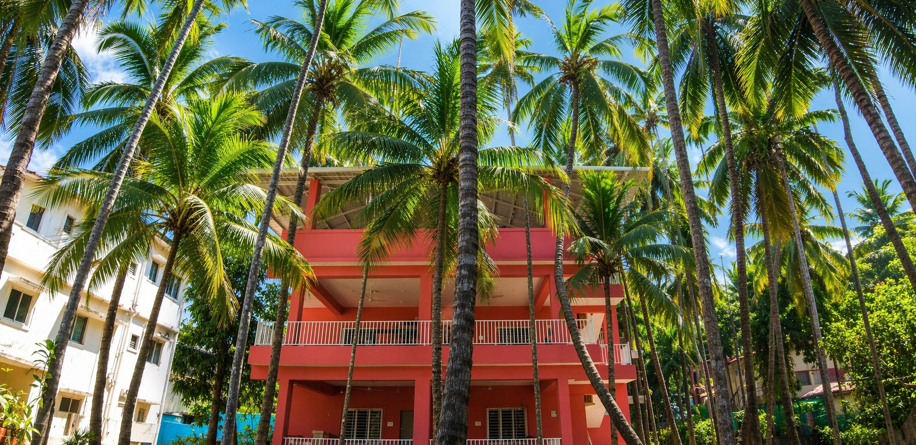 Wide cottage exterior